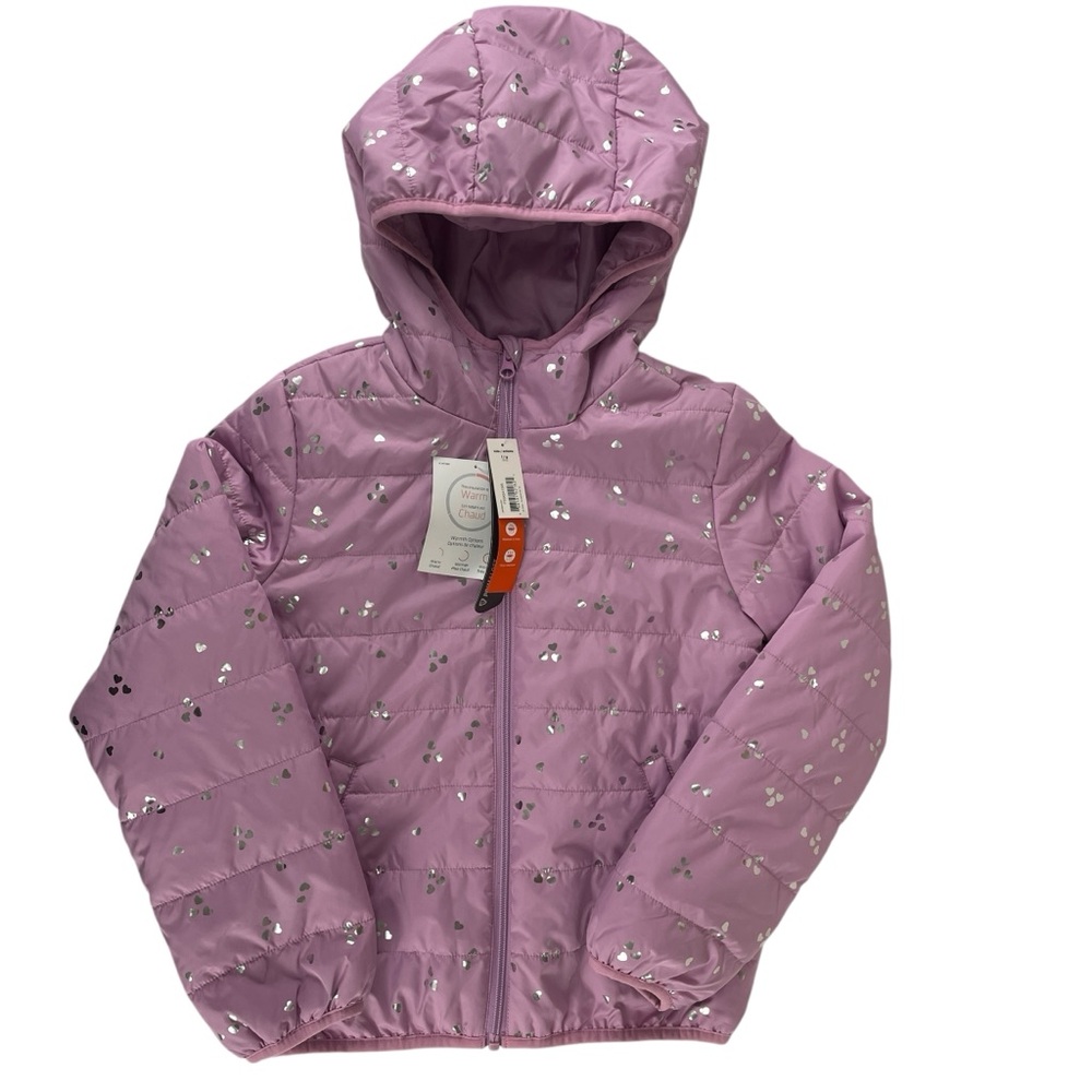 Joe Fresh Girls Hooded Primaloft PufferJacket Pink Size L (10-12) NWT